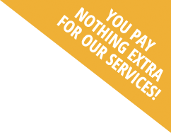 You Pay Nothing Extra For Our Services